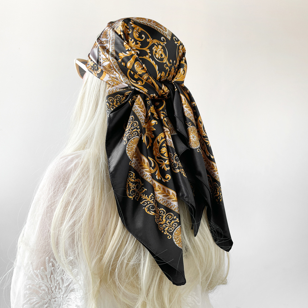 ผ้าพันคอไหมซาตินทรงสี่เหลี่ยมส - Silk Neck Scarf บทวิจารณ์และราคา