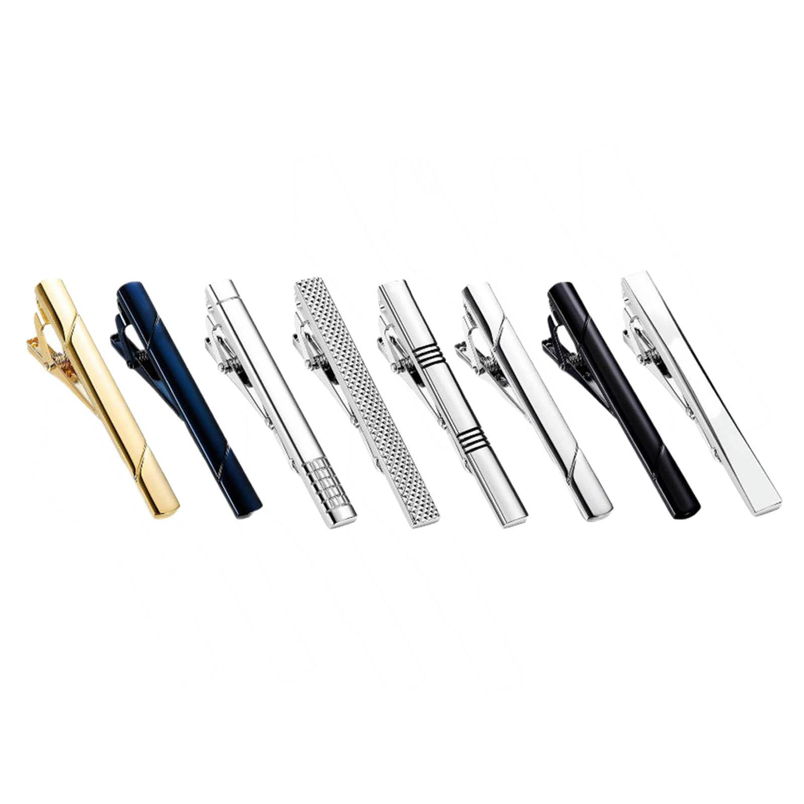 ชุดคลิปหนีบเนคไท 8 ชิ้น แบบเรี - Tie Bar Set Gift บทวิจารณ์และราคา