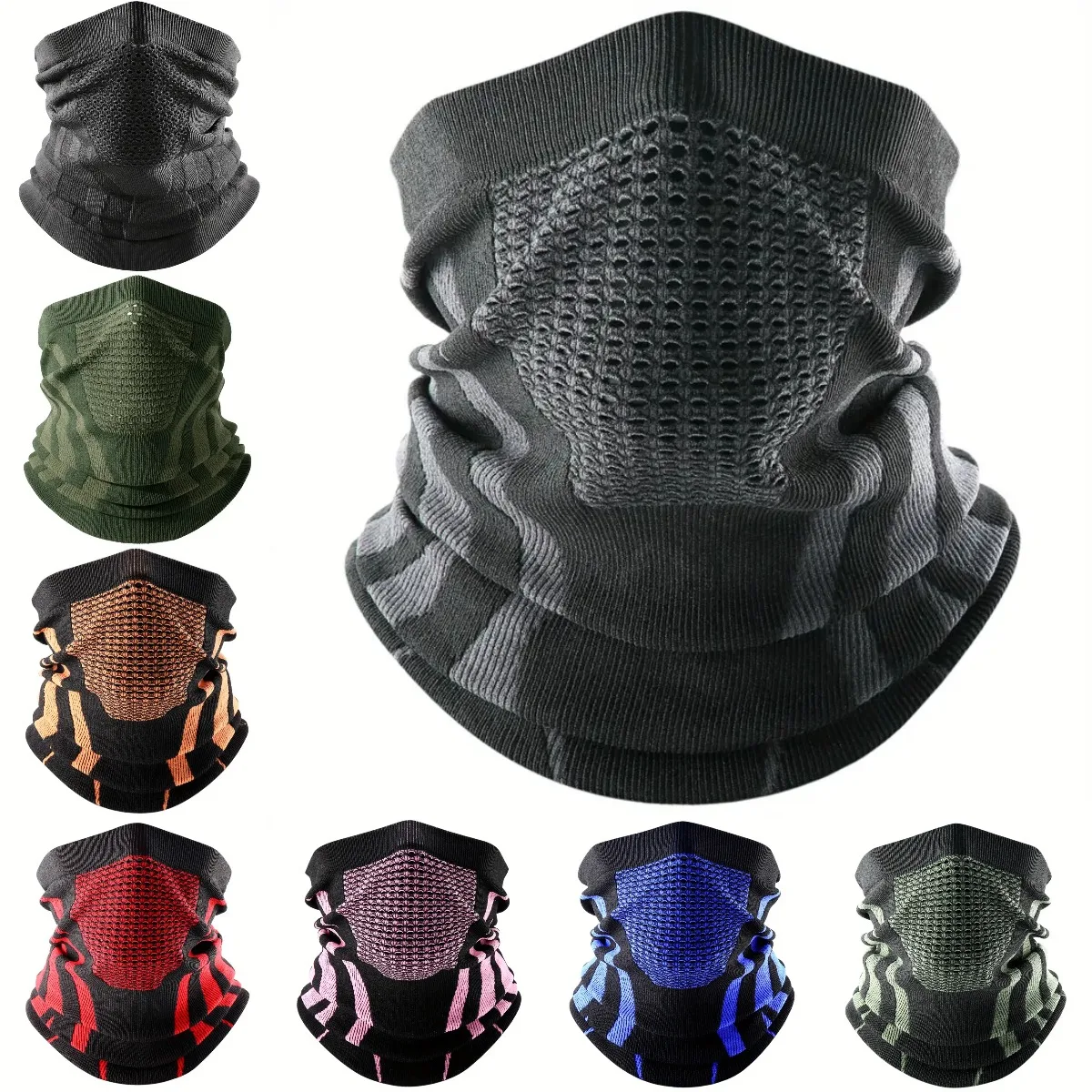 สีฤดูหนาวBreathableสบายความร้อ - Neck Warmer Tube บทวิจารณ์และราคา