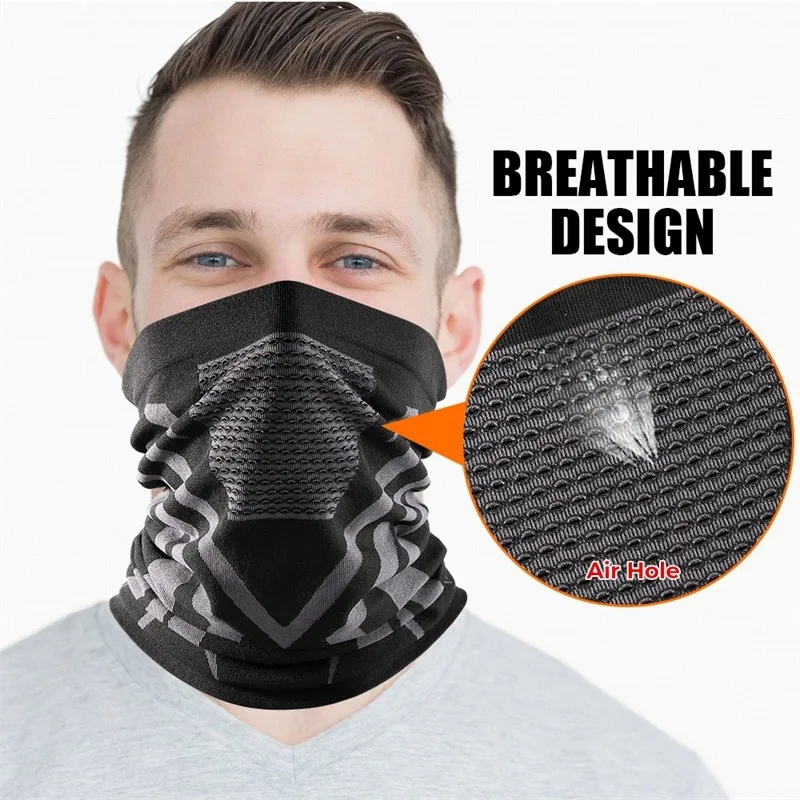 สีฤดูหนาวBreathableสบายความร้อ - Neck Warmer Tube บทวิจารณ์และราคา