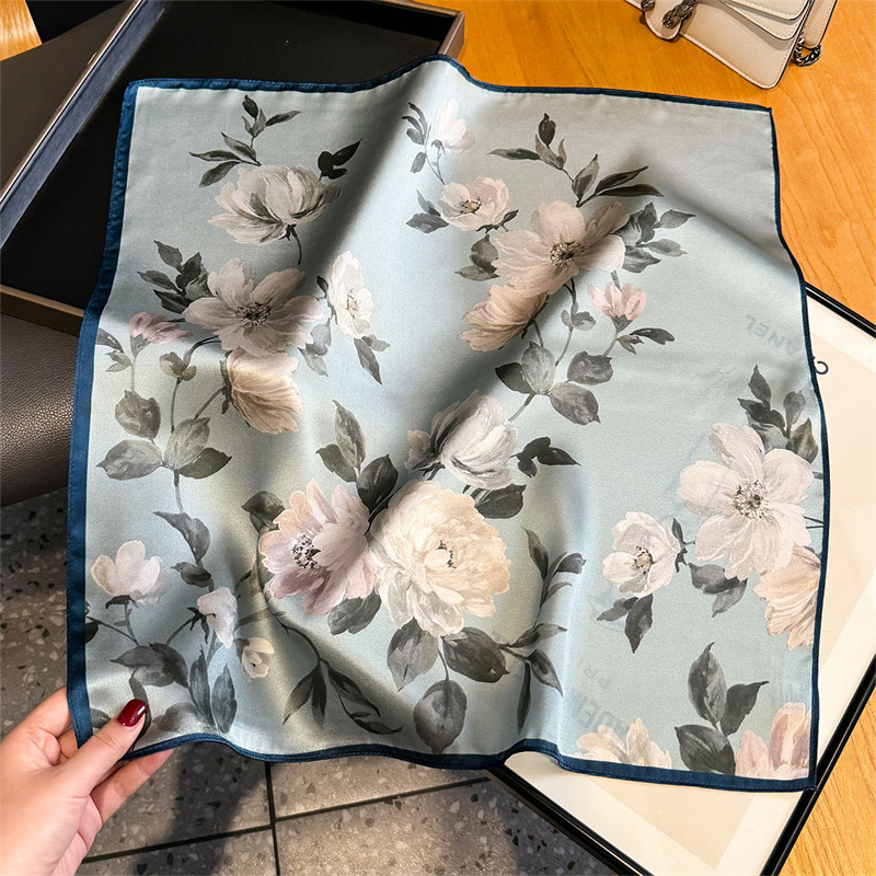 ผ้าพันคอผ้าไหม 100% ผ้าพันคอผู - Scarf Silk Square บทวิจารณ์และราคา