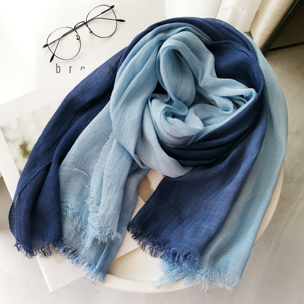 ผ้าพันคอผ้าฝ้ายลินินสไตล์ญี่ปุ - Bandana Cotton บทวิจารณ์และราคา