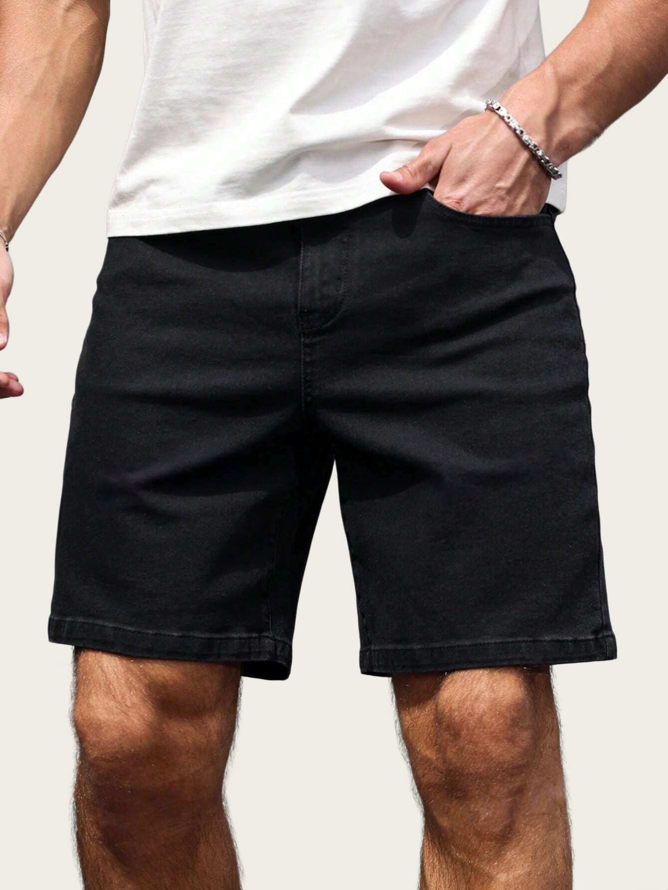 กางเกงยีนส์ขาสั้นทรงตรงสีดำล้ว - Levis Jeans 501 บทวิจารณ์และราคา