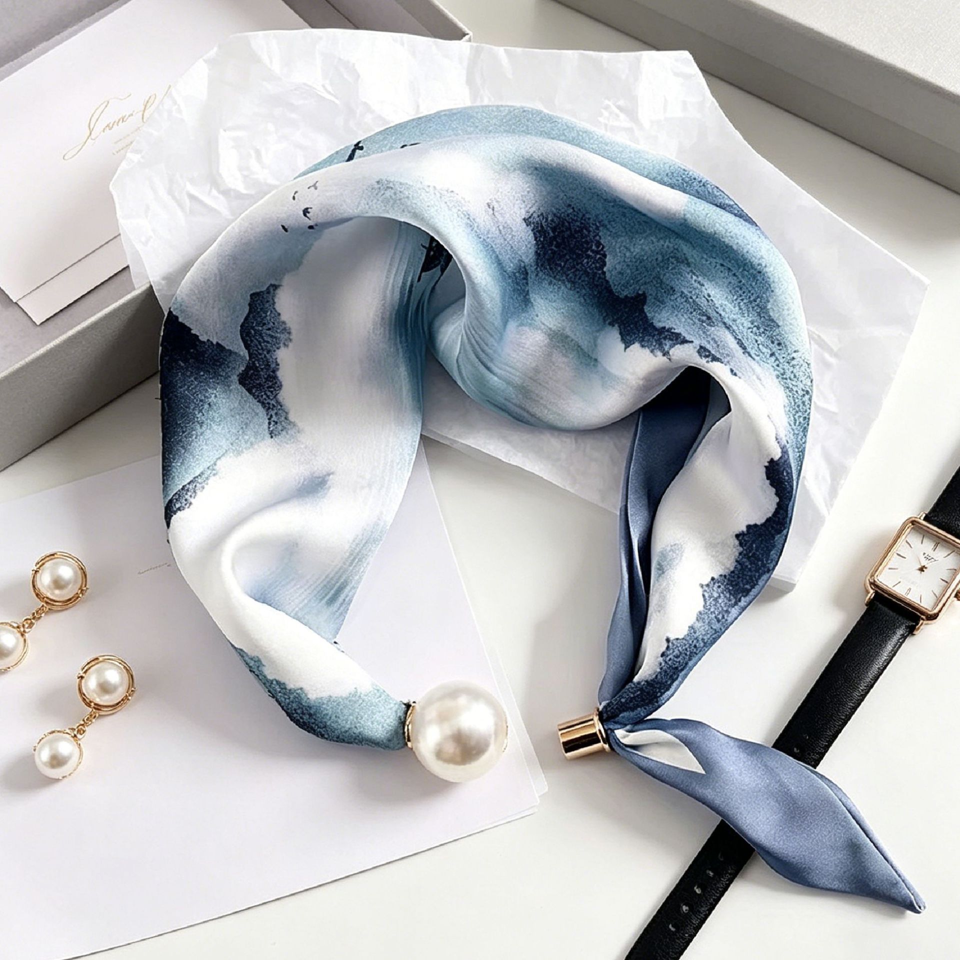 ผ้าพันคอพิมพ์ลายเพสลีย์แบบใหม่ - Ascot Neck Scarf บทวิจารณ์และราคา