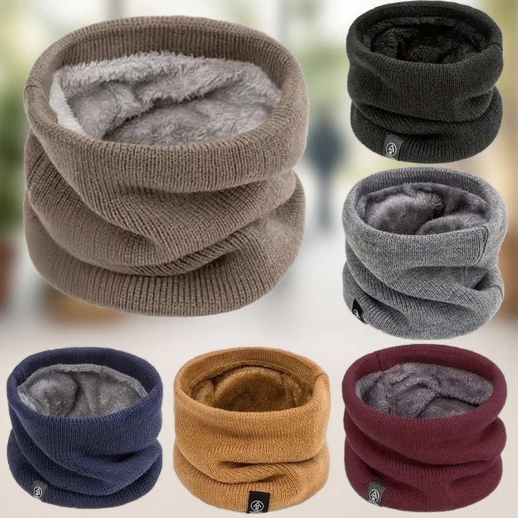 ผ้าพันคอไหมพรมถักหนานุ่ม กันลม - Neck Warmer Tube บทวิจารณ์และราคา