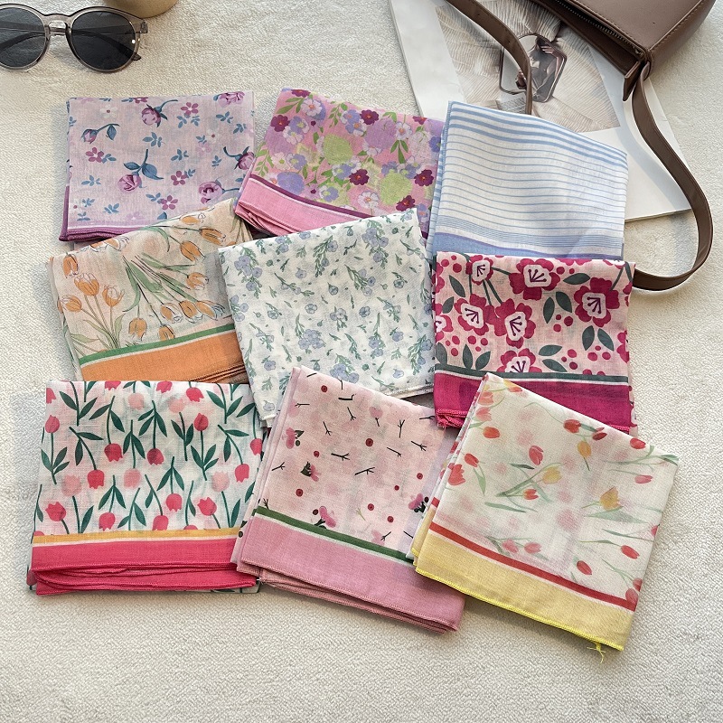 ผ้าพันคอผ้าฝ้ายดีไซน์เนอร์ลายใ - Bandana Cotton บทวิจารณ์และราคา