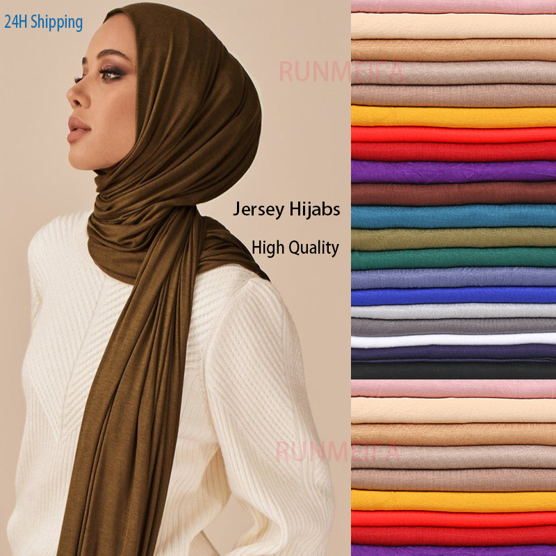 แฟชั่นModal Hijabผ้าพันคอยาวมุ - Bandana Cotton บทวิจารณ์และราคา